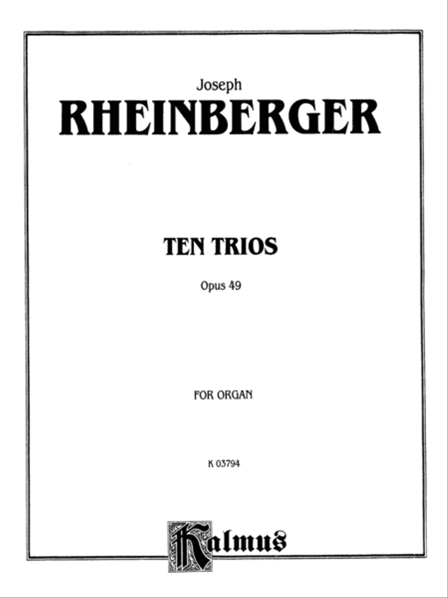 Ten Trios, Op. 49 Organ scores gallery preview page 2
