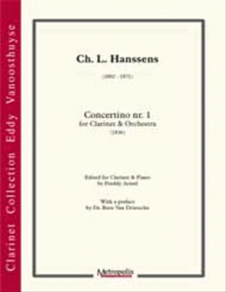 Concertino nr. 1 for Clarinet (Piano Reduction) Clarinet Solo scores gallery preview page 1