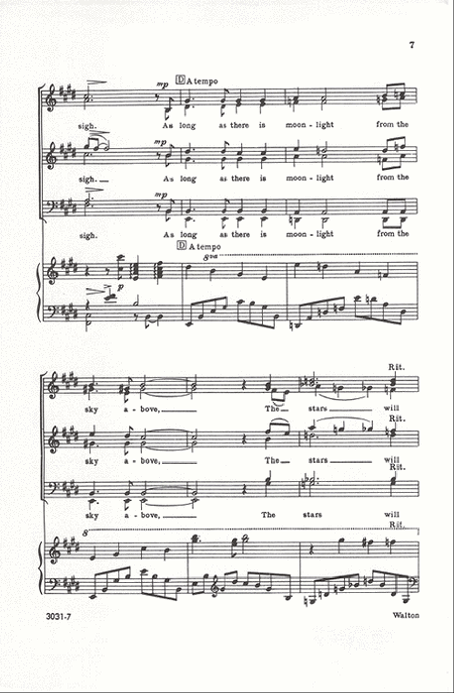 Stars and Shadows (Beau Soir) Divisi scores gallery preview page 7