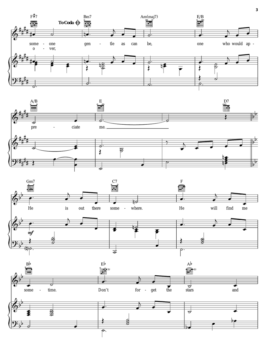 Wish Piano, Vocal, Guitar scores gallery preview page 3