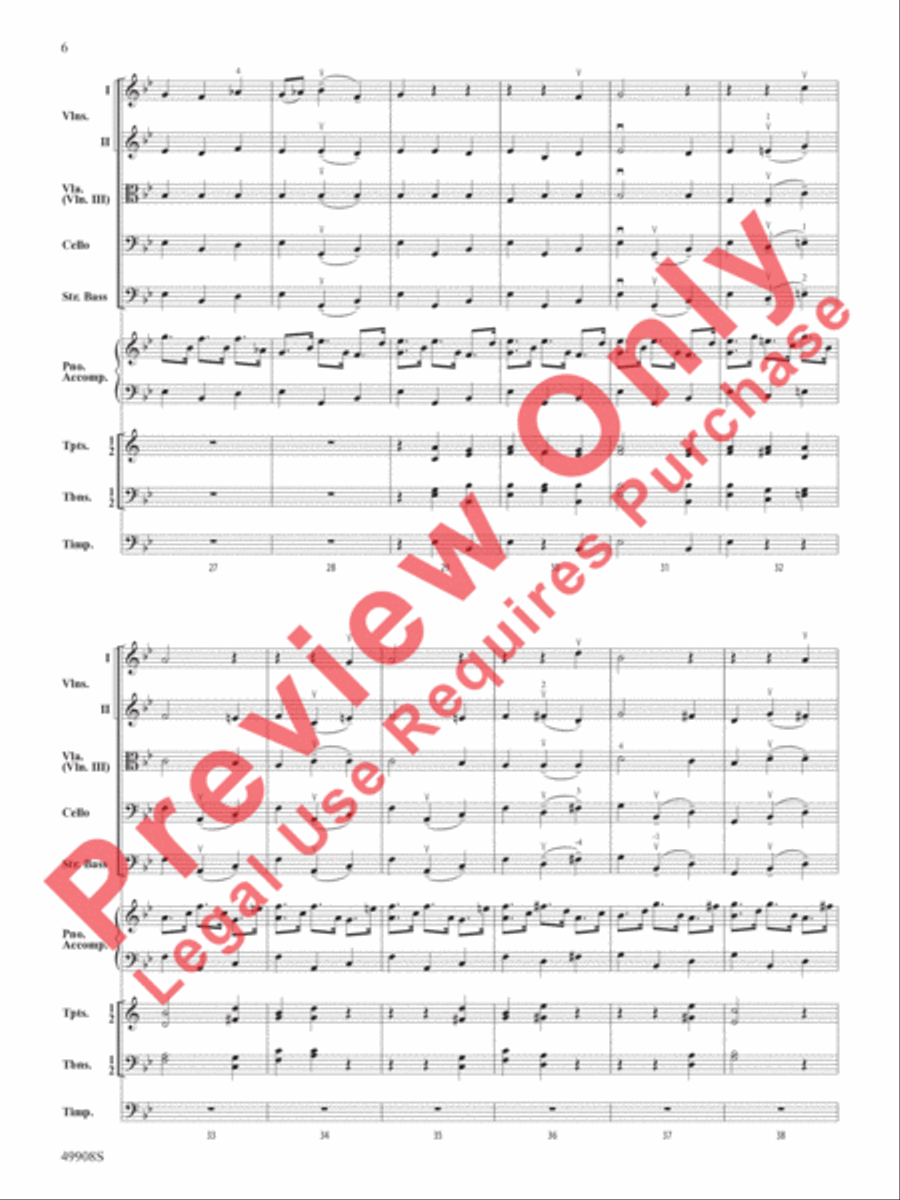 Zadok the Priest String Orchestra scores gallery preview page 7