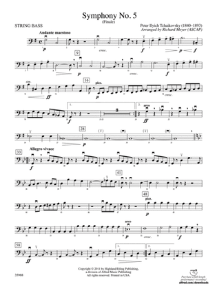 Book cover for Symphony No. 5: String Bass