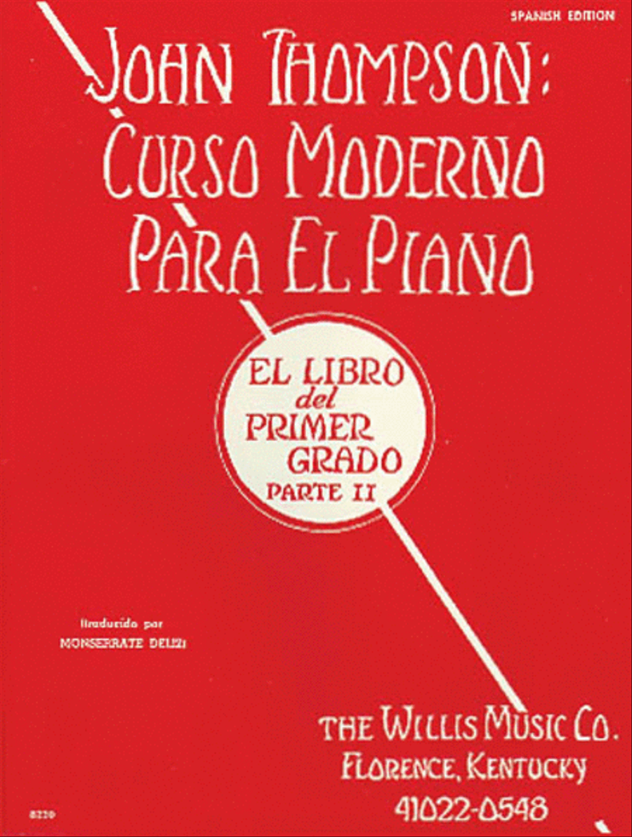 John Thompson's Modern Course for the Piano (Curso Moderno) – First Grade, Part 2 (Spanish) Piano Method scores gallery preview page 1