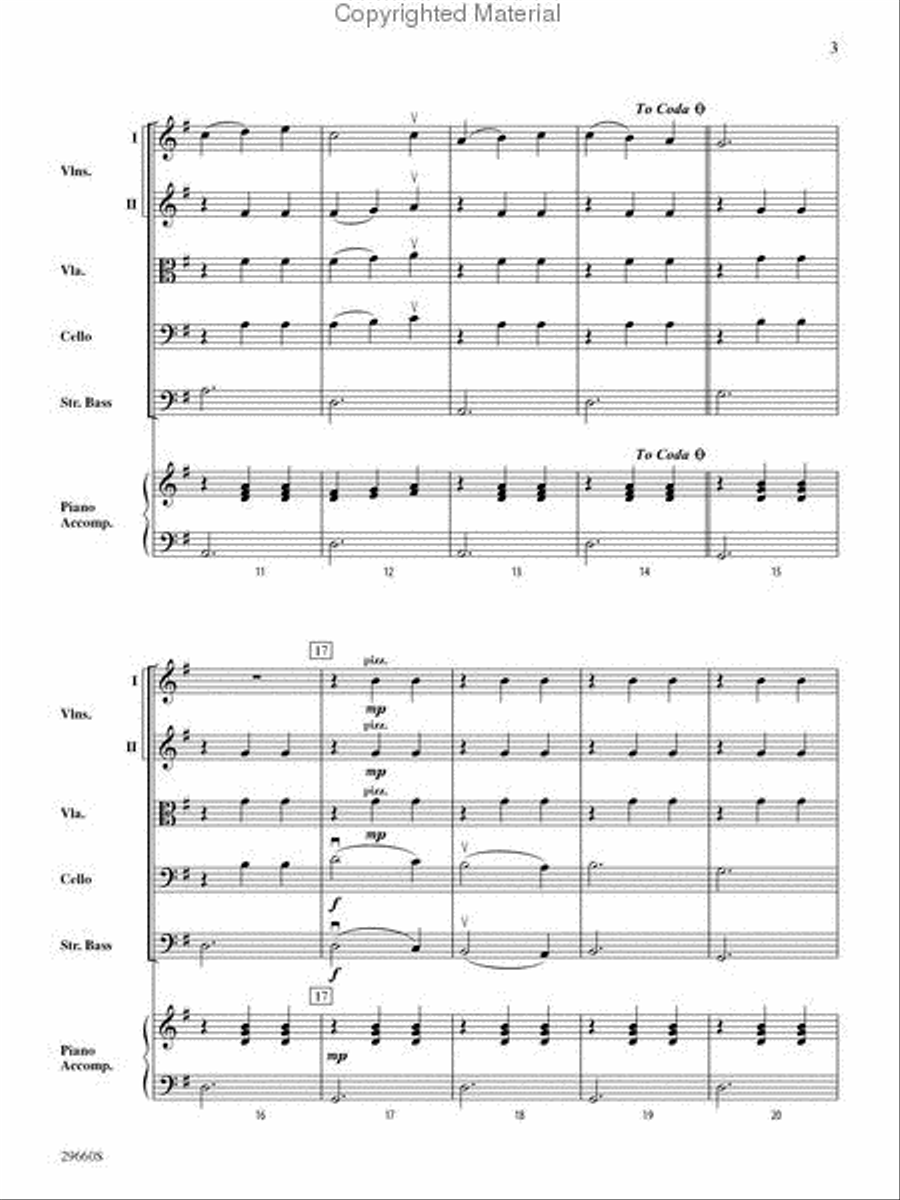 Dominique's Dance Dominique's Dance String Orchestra scores gallery preview page 3