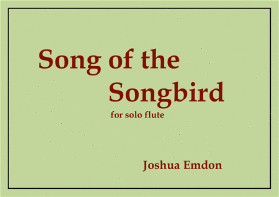 Song of the Songbird Flute Solo scores gallery preview page 1