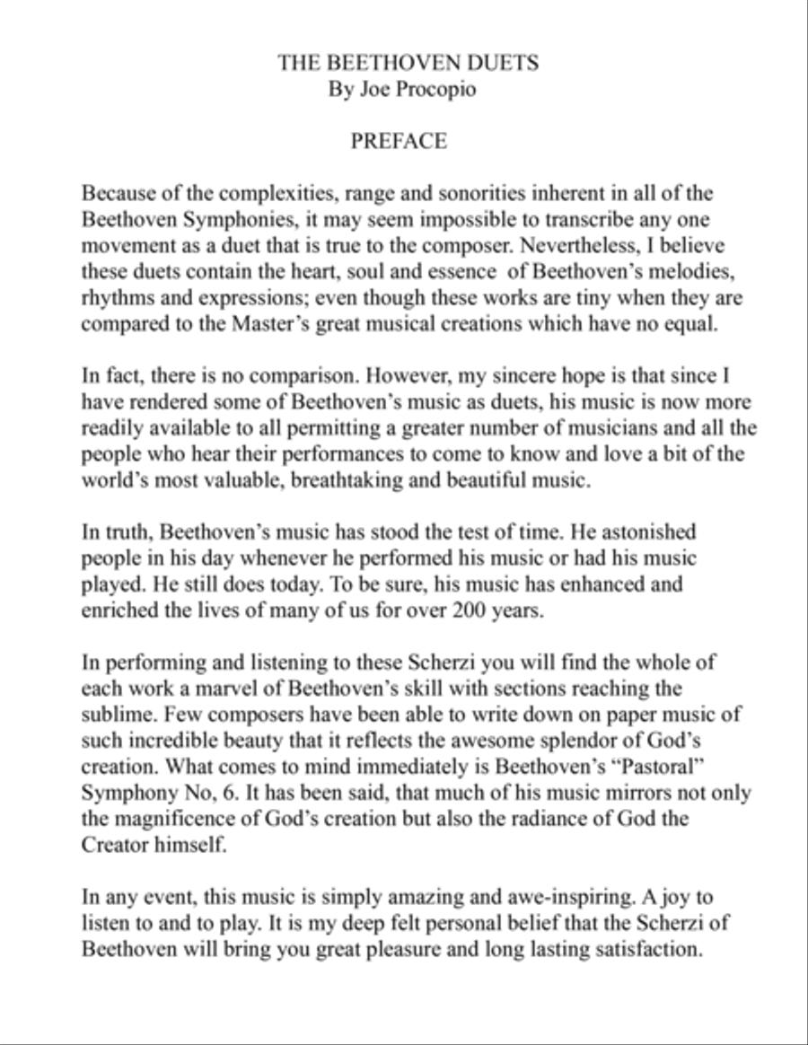 The Beethoven Duets For Clarinet Volume 1 Scherzi 1, 2 and 3 Clarinet Solo scores gallery preview page 2