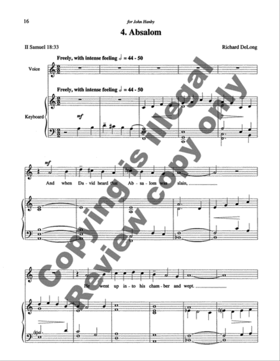 Five Sacred Songs Five Sacred Songs Medium Voice scores gallery preview page 11