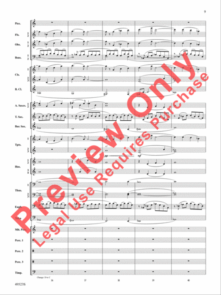 Life Eternal Concert Band scores gallery preview page 10