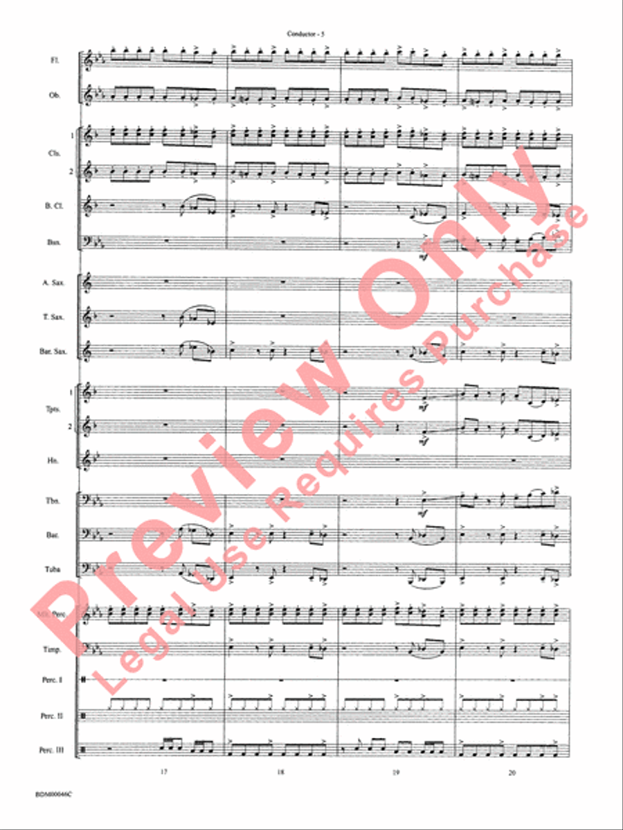 To Forge the New Frontier Concert Band scores gallery preview page 8