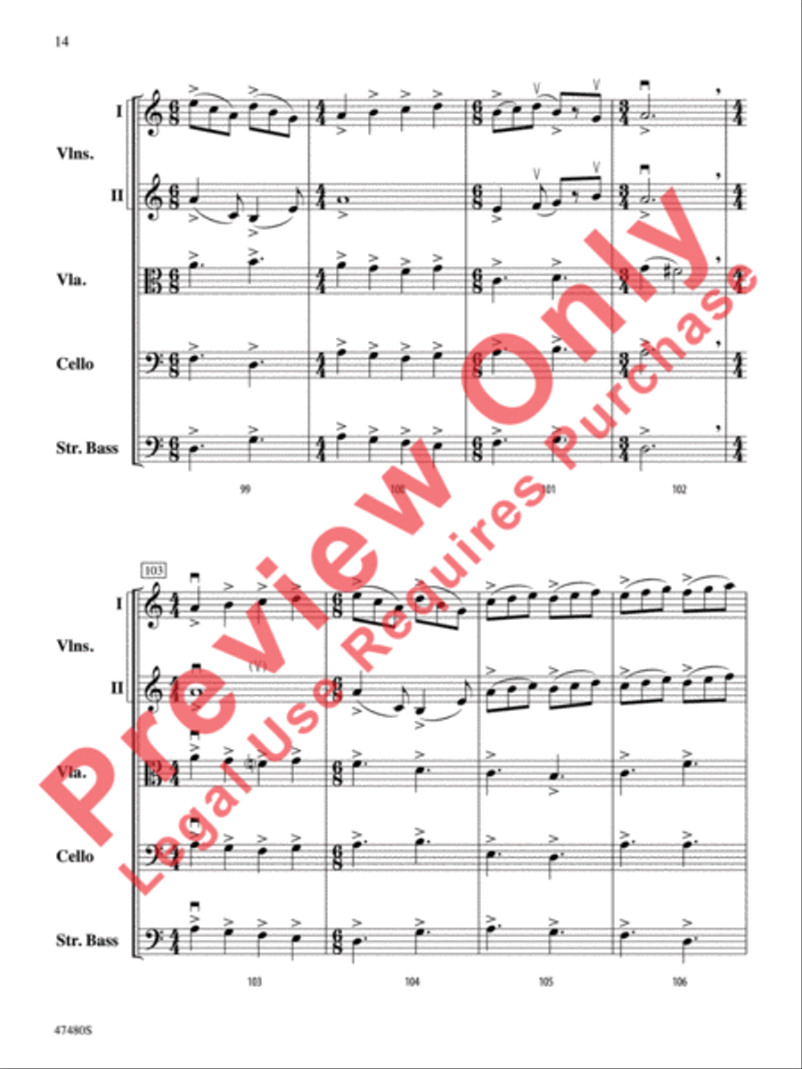Primal Strings String Orchestra scores gallery preview page 15