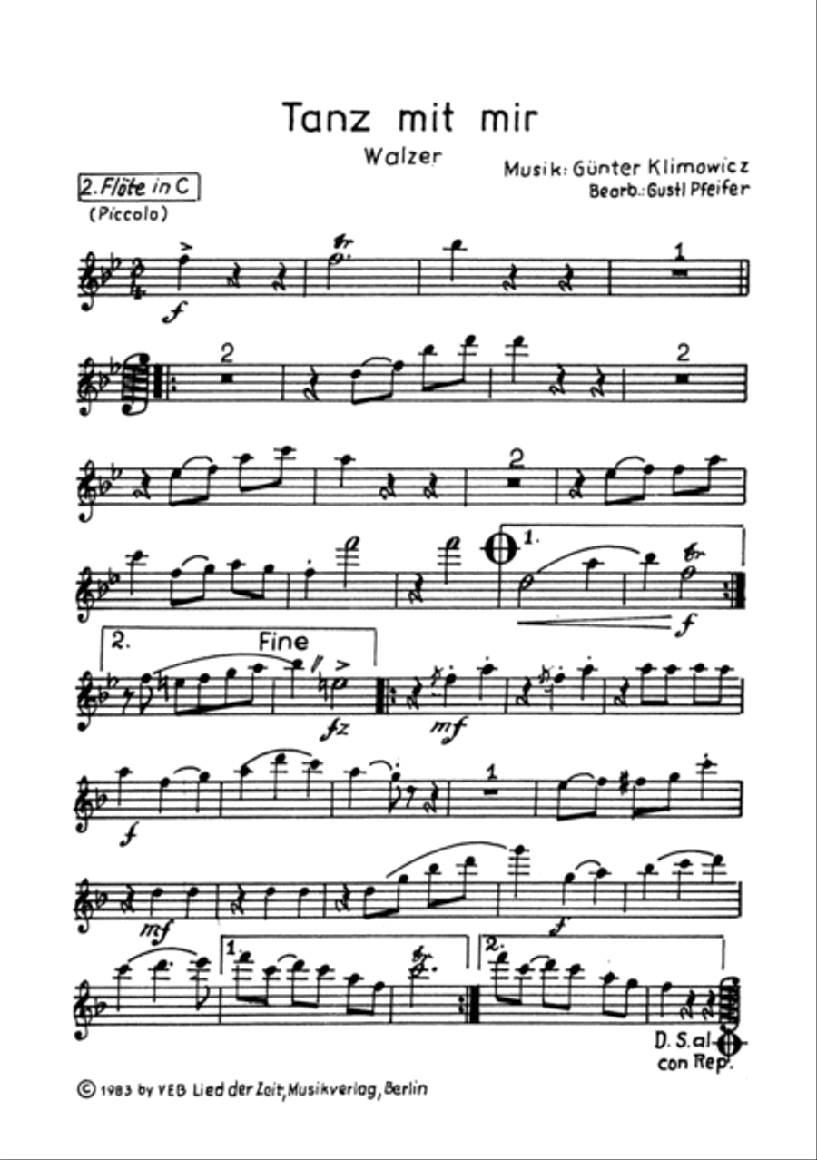 Tanz mit mir Clarinet scores gallery preview page 5