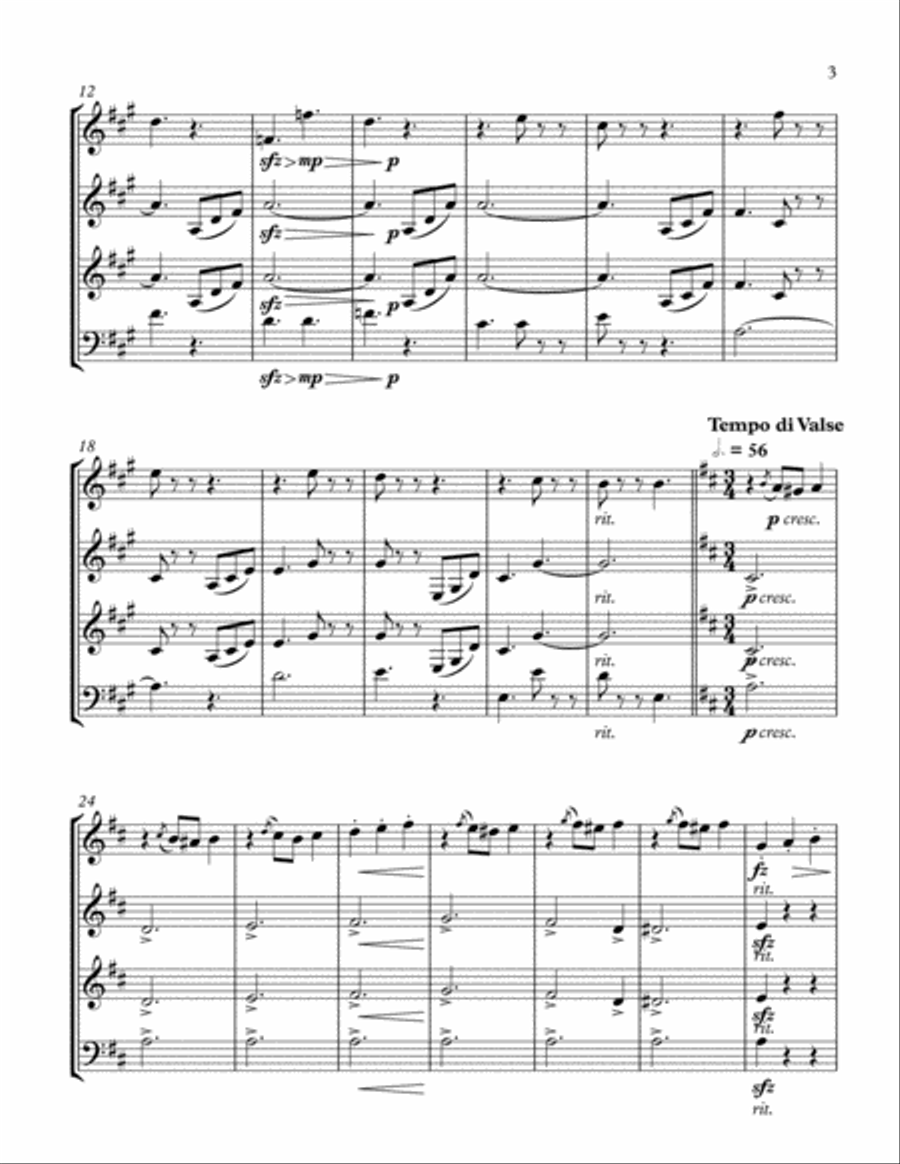 Blue Danube Blue Danube Brass Ensemble scores gallery preview page 3