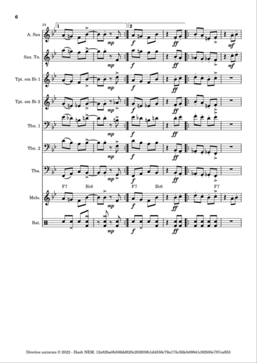 Manda-Brasa Concert Band scores gallery preview page 6