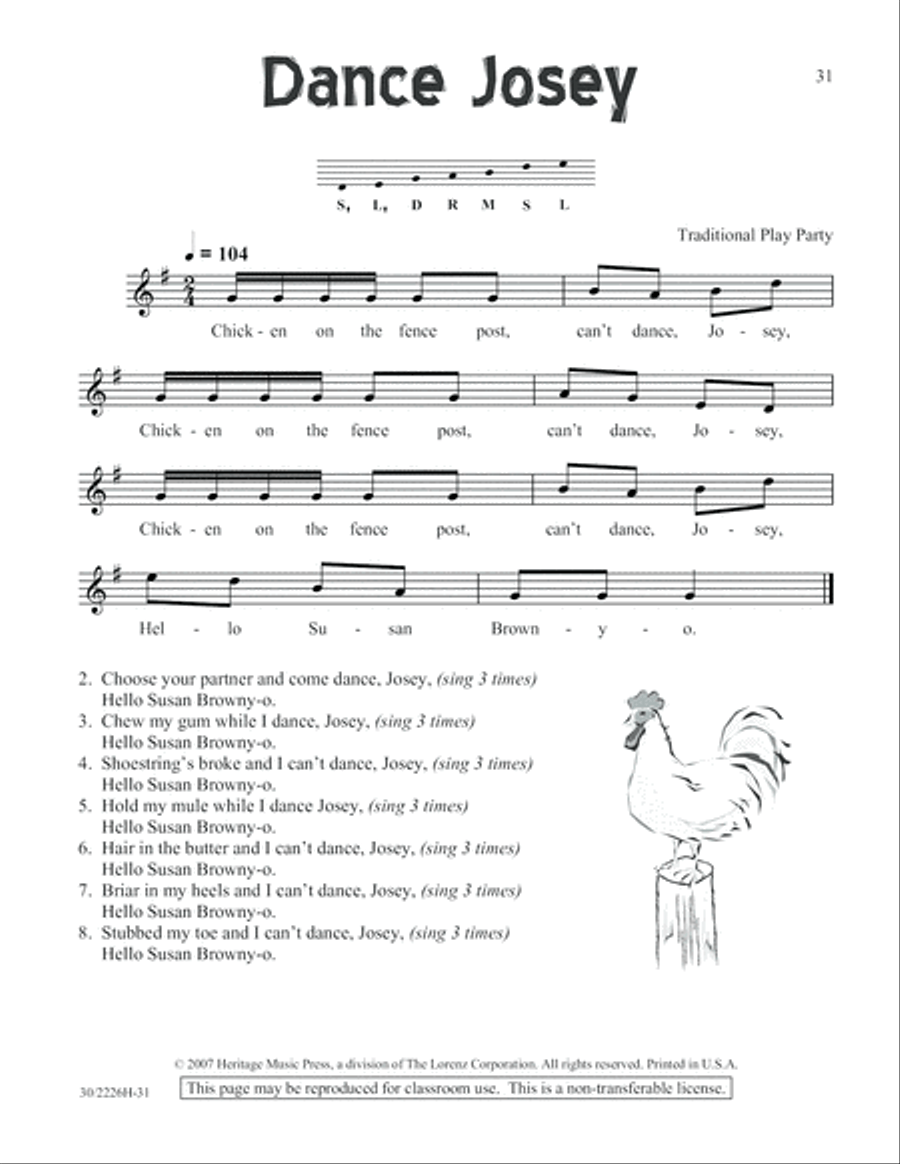 One-A-Day Warm-Ups for Orff Instruments Unison Choir scores gallery preview page 32