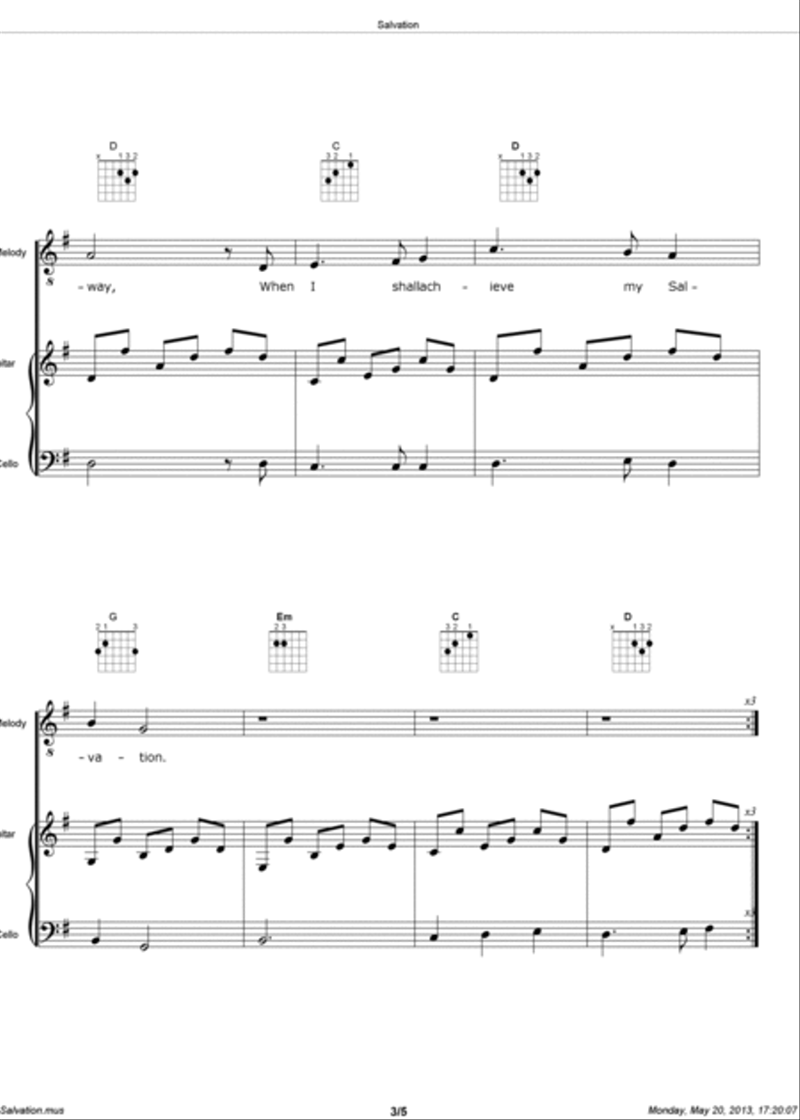 Salvation Salvation Large Ensemble scores gallery preview page 3