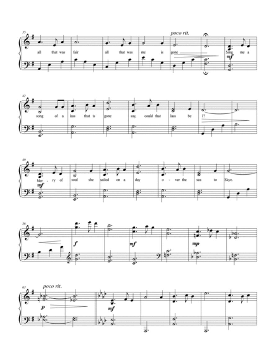 Skye Boat Song (theme from OUTLANDER) Piano Method scores gallery preview page 3