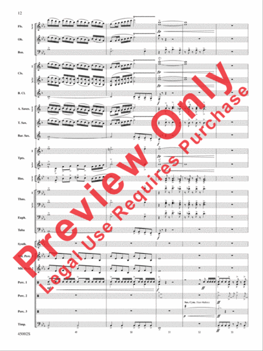 Winds of Change Concert Band scores gallery preview page 48