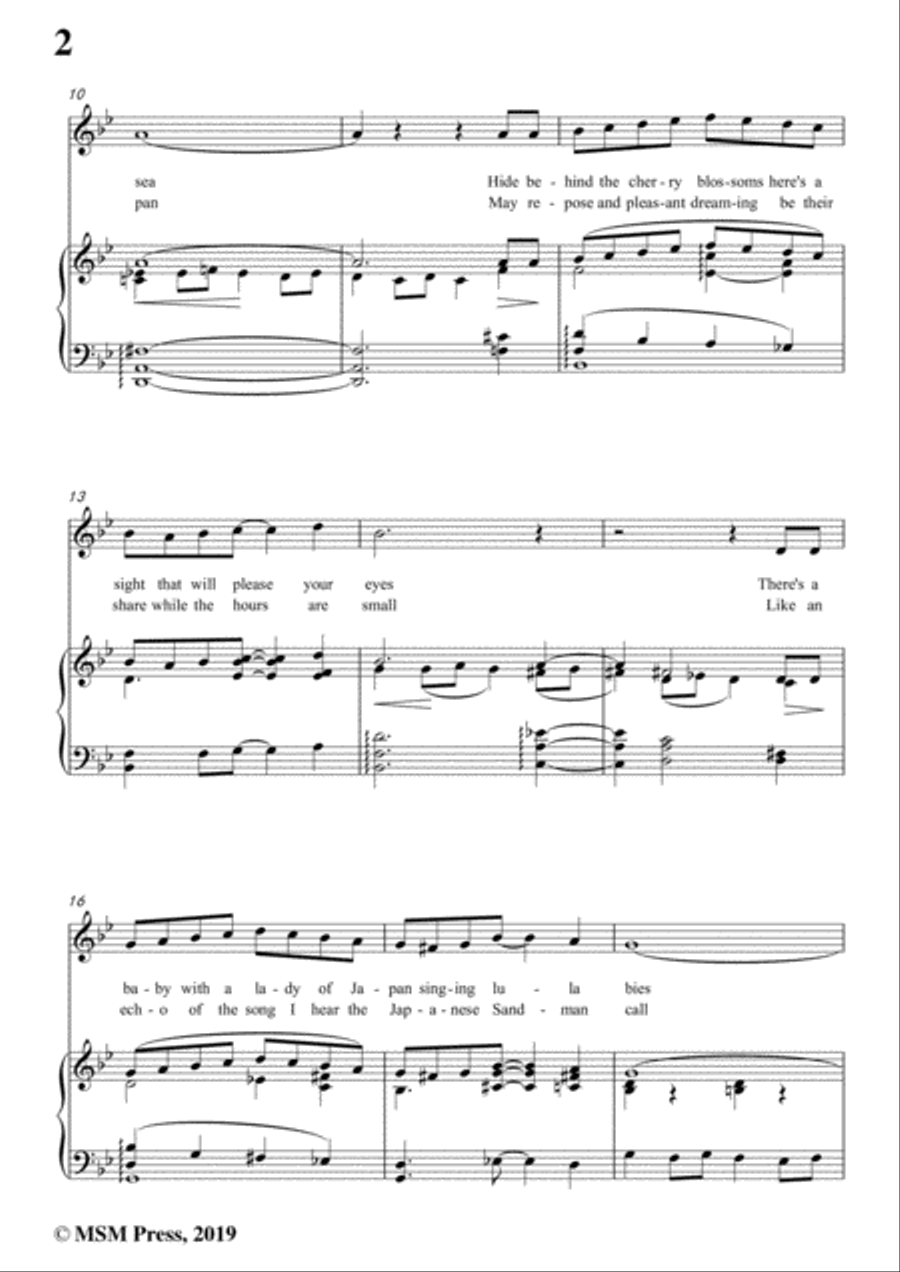 Richard Whiting-Japanese Sandman,in g minor,for Voice and Piano Voice Solo scores gallery preview page 4