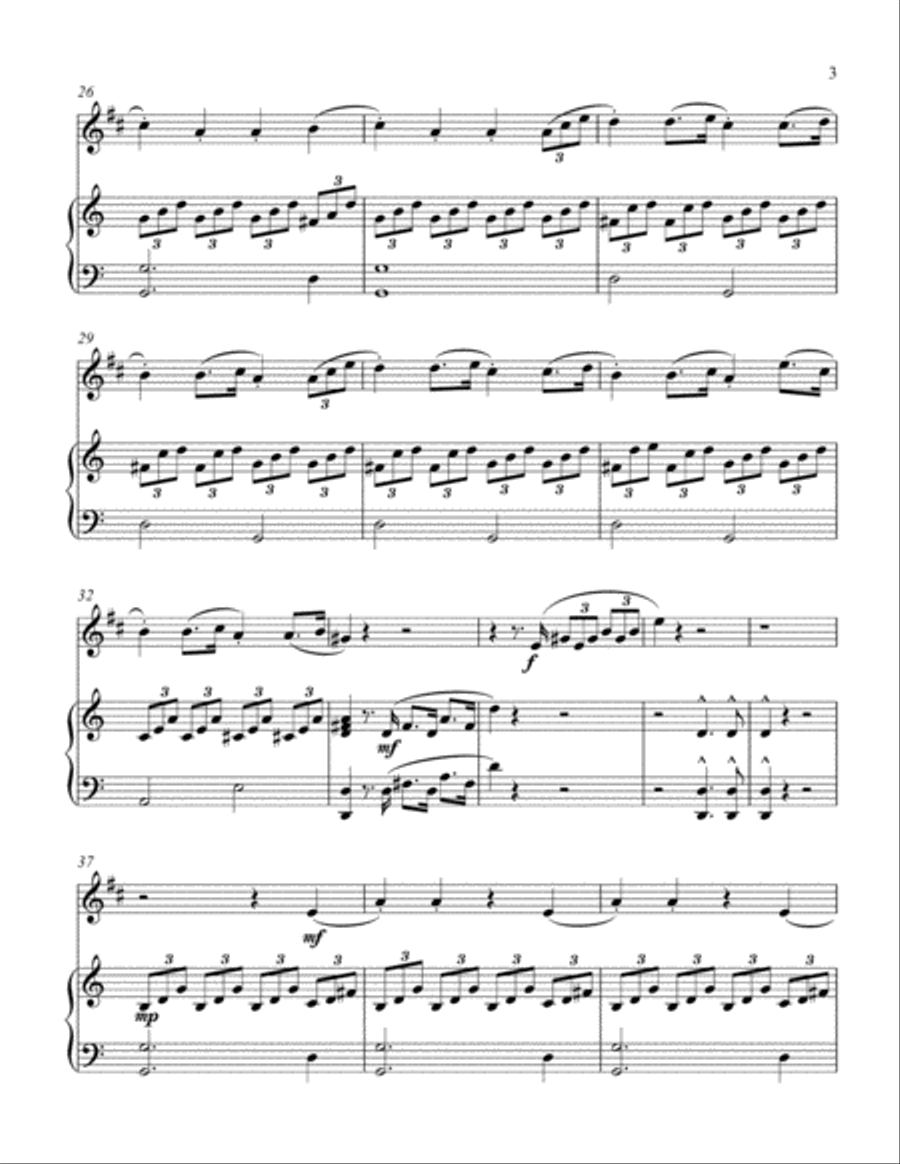 Sonatina-Haydn (treble Bb instrument solo) Piano scores gallery preview page 4