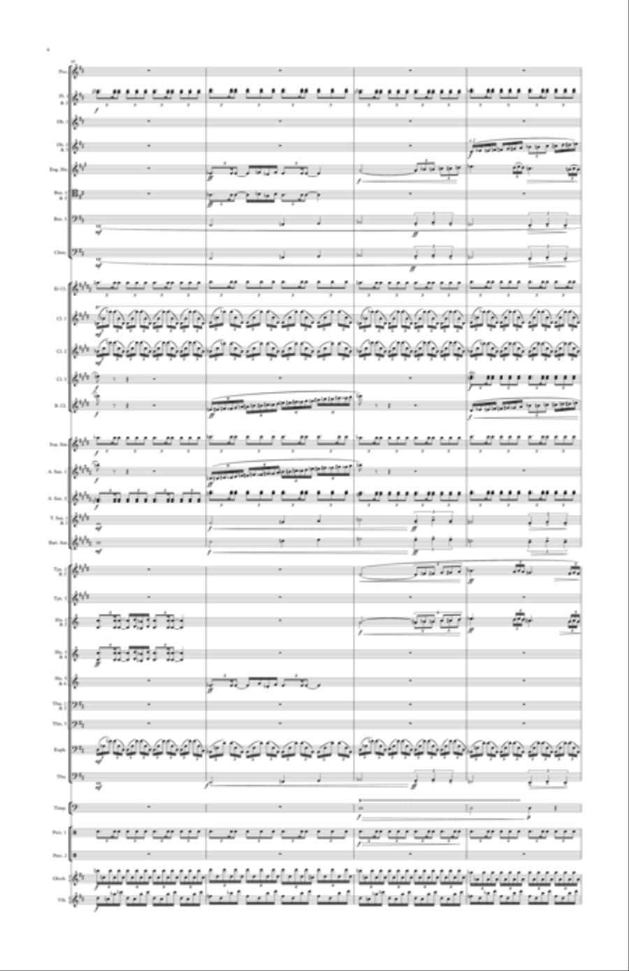 Delius Paris - Song of a Great City Small Ensemble scores gallery preview page 6
