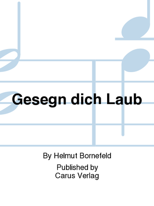 Book cover for Gesegn dich Laub