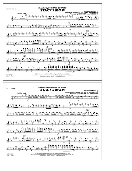 Stacy's Mom (arr. Les Hicken and Jay Bocook) - Flute/Piccolo