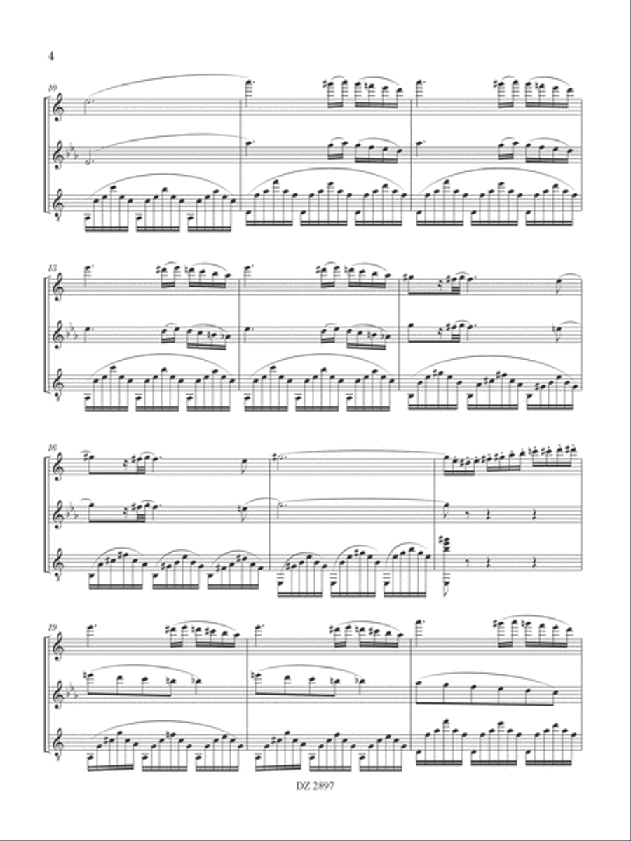 Suite, opus 250 Clarinet scores gallery preview page 4