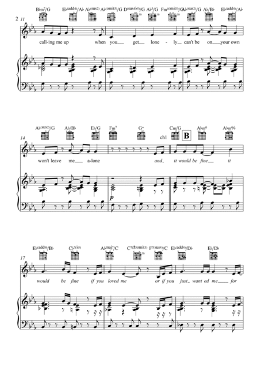 Would Be Fine Piano, Vocal, Guitar scores gallery preview page 2