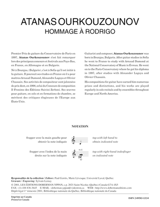 Book cover for Hommage a Rodrigo