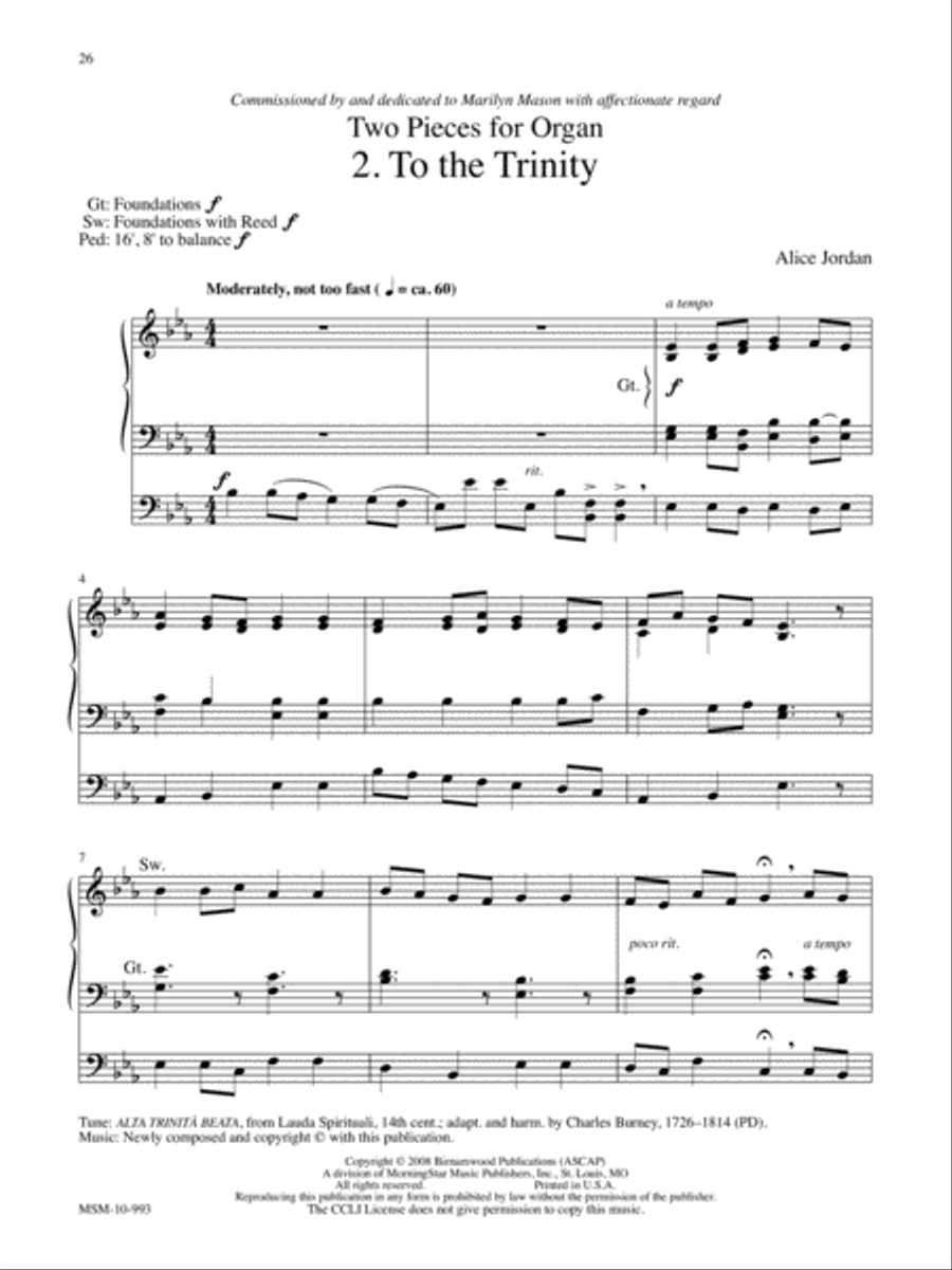 Marilyn Mason Music Library, Volume 4 Organ scores gallery preview page 8
