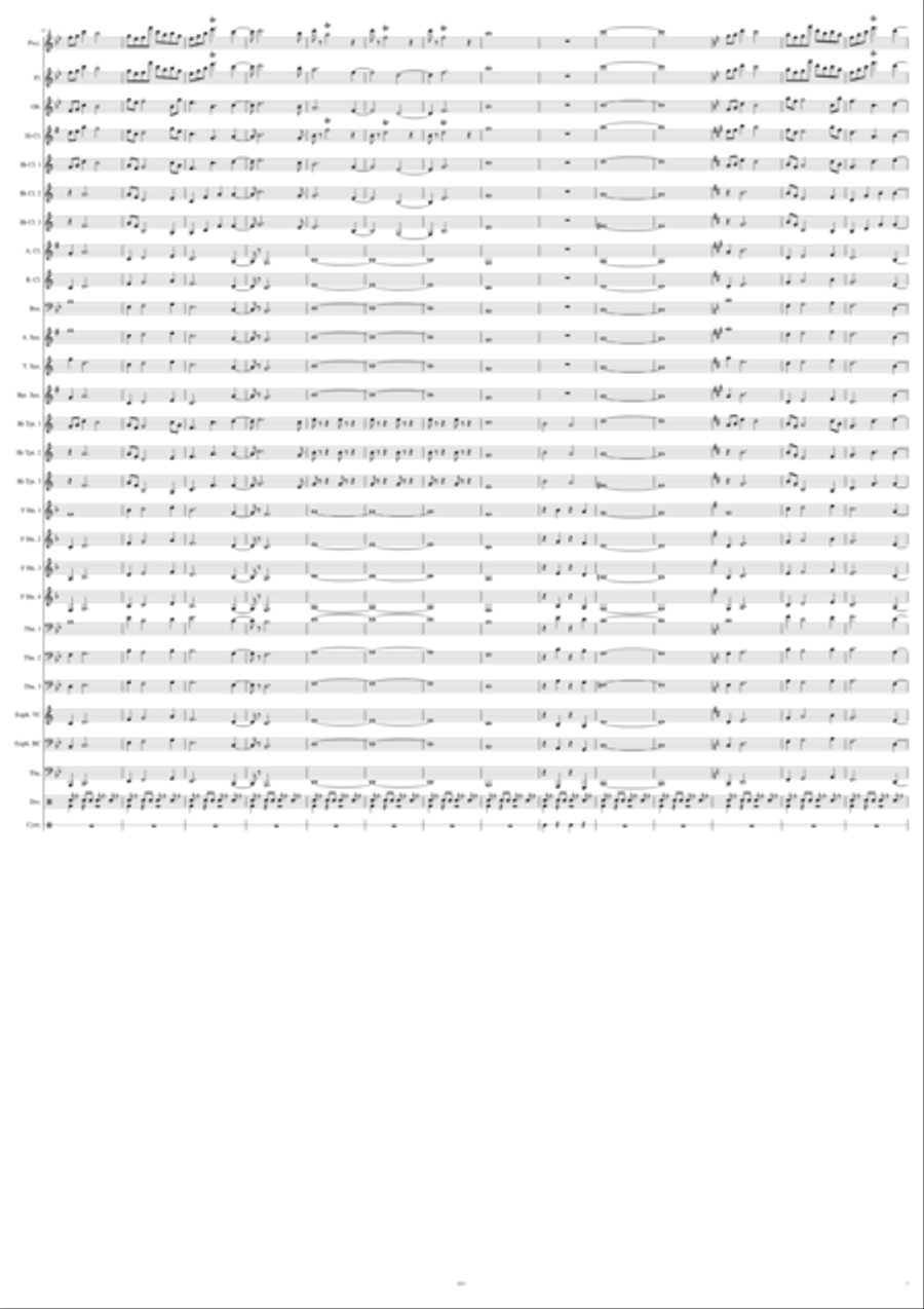 Fanfare and Procession Concert Band scores gallery preview page 3