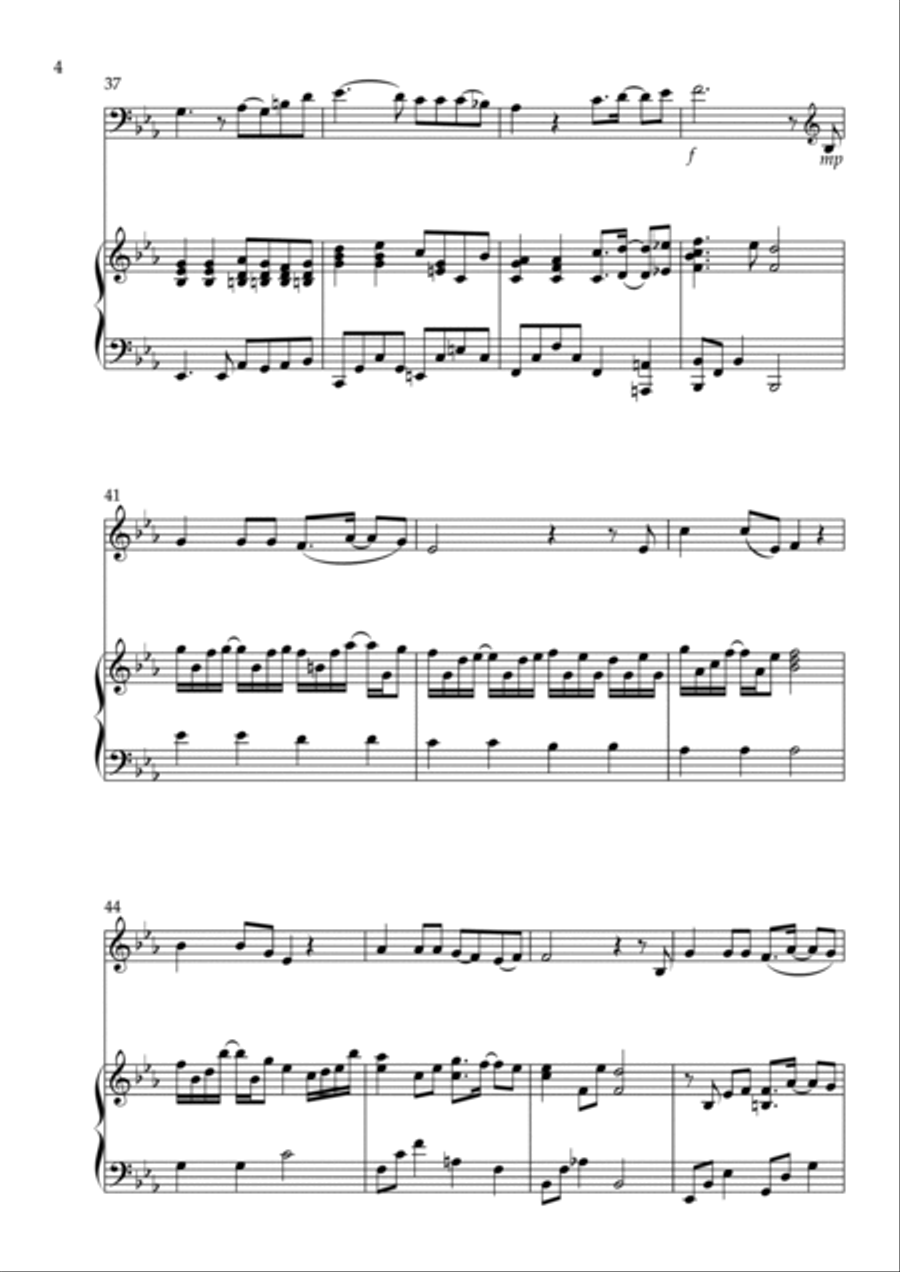 A Thousand Winds for Cello and Piano Double Bass scores gallery preview page 4