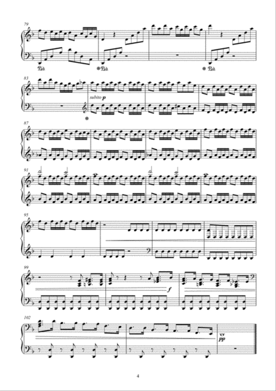 Anja Goller: Piano Sonata d minor / Klaviersonate d-moll Op.4 Piano Solo scores gallery preview page 4