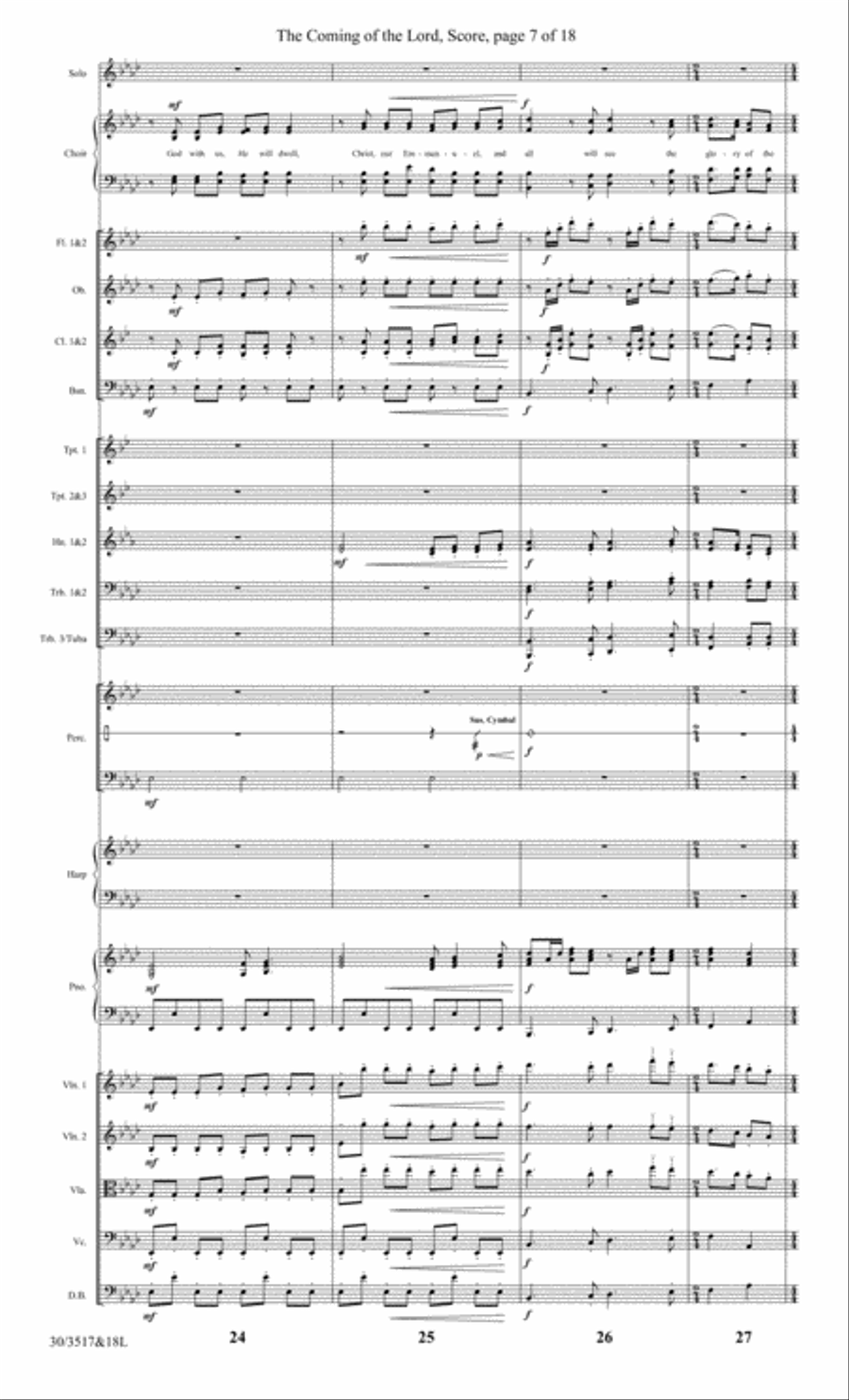 The Coming of the Lord - Orchestral Score and CD with Printable Parts Choir scores gallery preview page 9