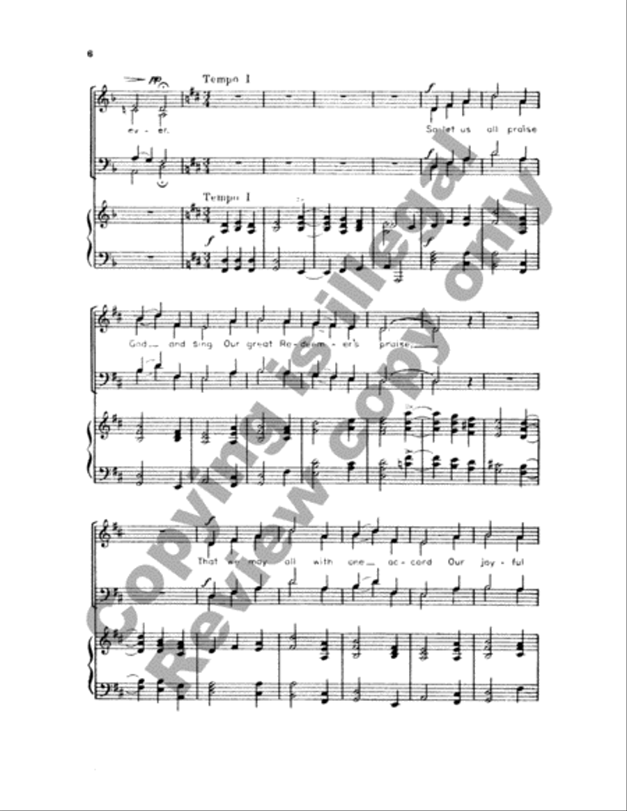 Now Let Us All Praise God and Sing 4-Part scores gallery preview page 10