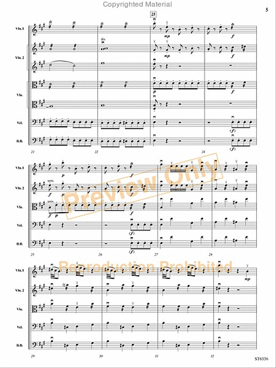 Allegro Moderato String Orchestra scores gallery preview page 26