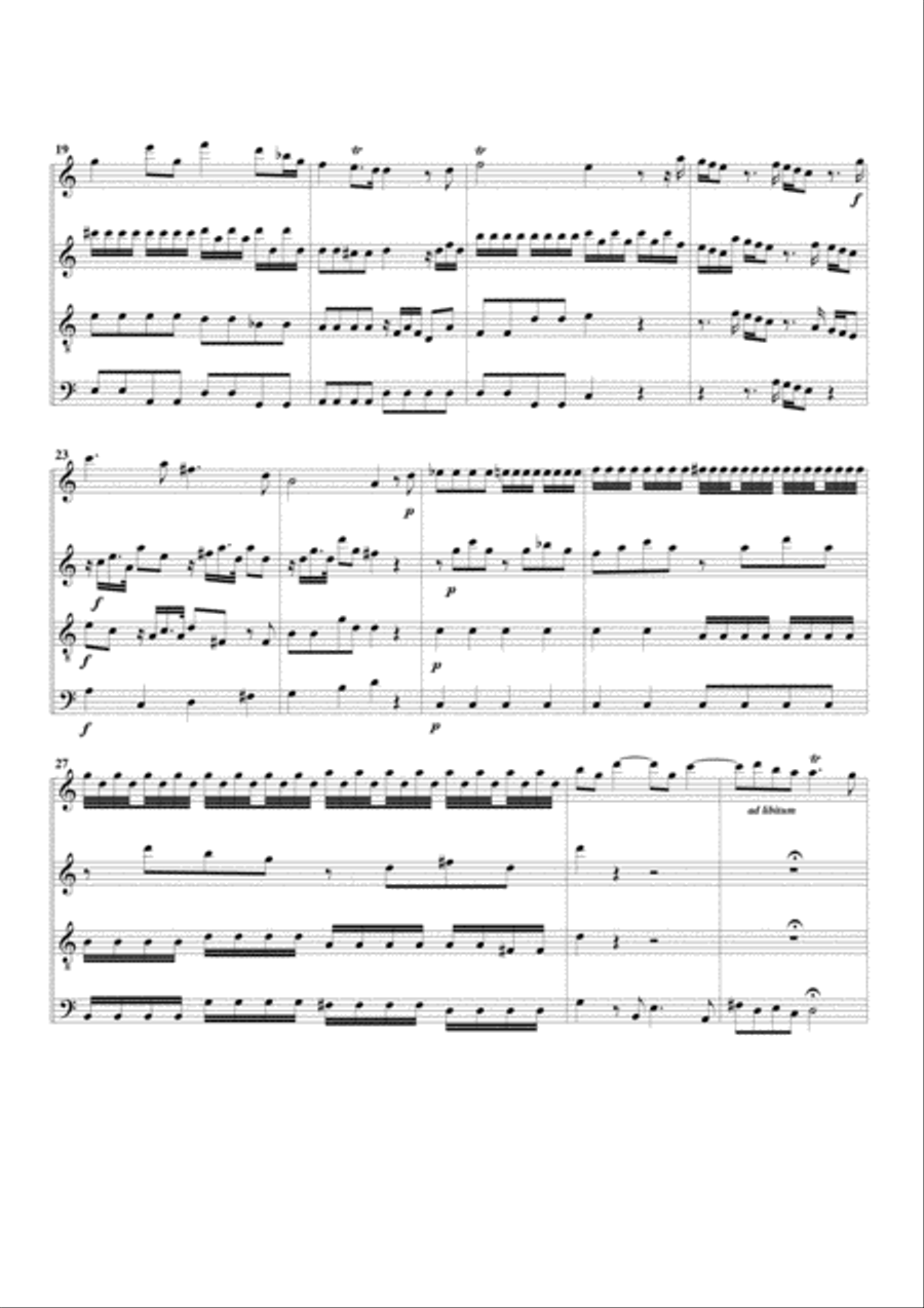 Concerto grosso, Op.6, no.11 (arrangement for 4 recorders) Recorder scores gallery preview page 3