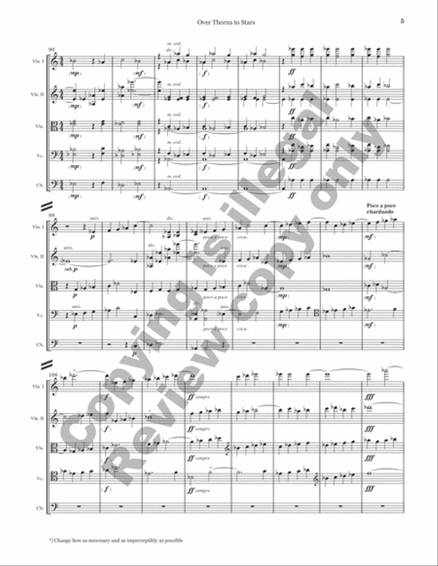 Over Thorns to Stars (Full Score)