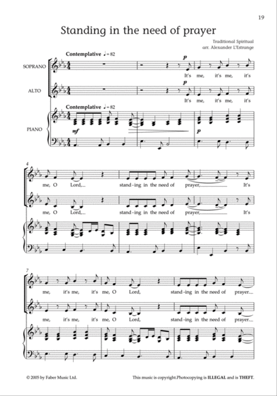The Gospel Train 2-Part scores gallery preview page 4