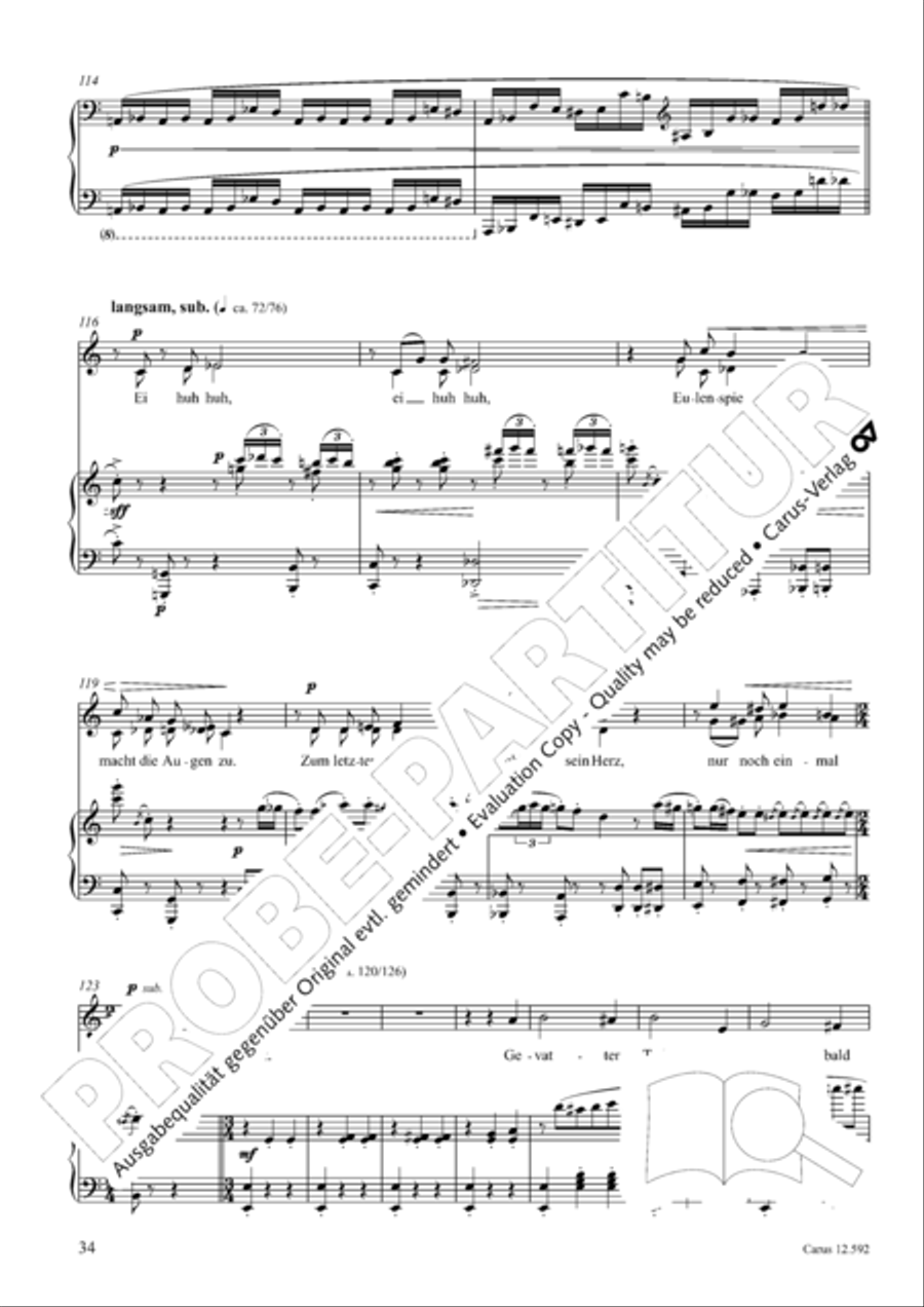 Eulenspiegeleien op. 146. Drei Eulenspiegelszenen Collection / Songbook scores gallery preview page 35