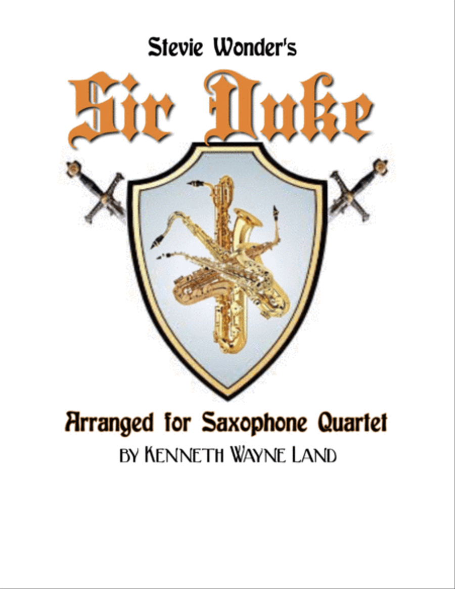 Sir Duke Saxophone Quartet scores gallery preview page 1