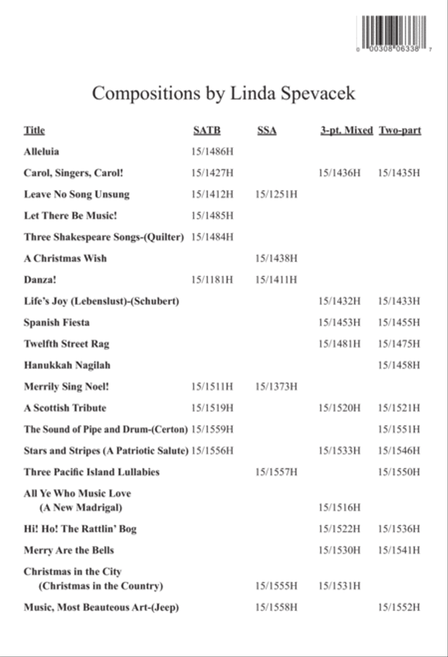 Ring Out, Wild Bells 3-Part scores gallery preview page 12