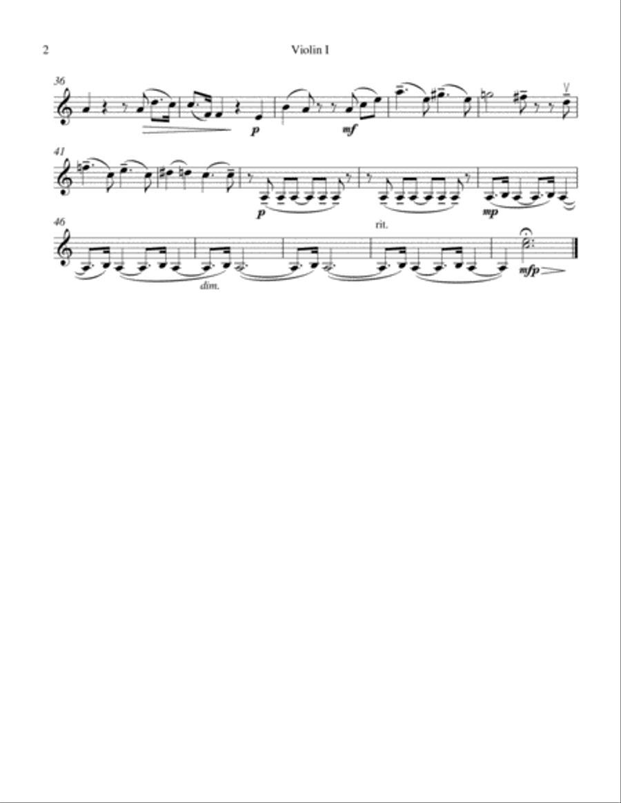 Sing Not To Me, O Lovely One String Quartet scores gallery preview page 2