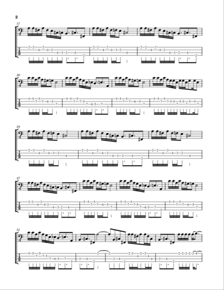 Yyz Yyz Guitar Tablature scores gallery preview page 2