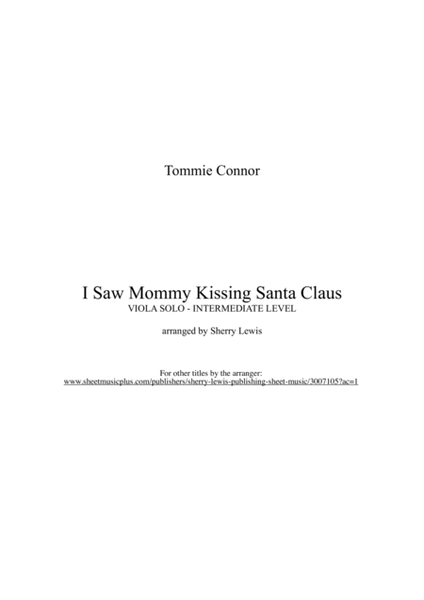 I Saw Mommy Kissing Santa Claus image number null