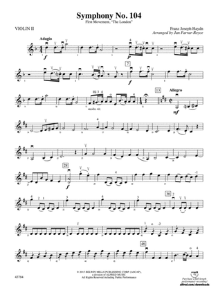 Symphony No. 104: 2nd Violin