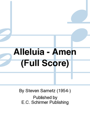 Alleluia - Amen (Full Score)
