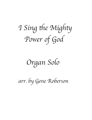 Book cover for I Sing the Mighty Power of God Organ Voluntary