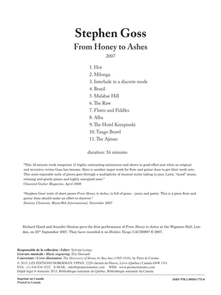 Book cover for From Honey to Ashes