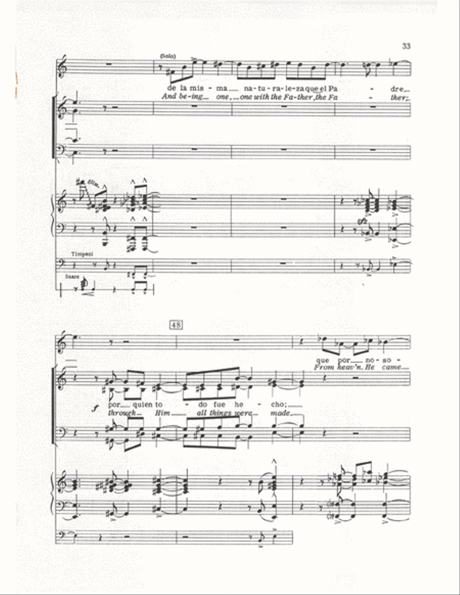 The Cuban Mass (Vocal Score) 4-Part scores gallery preview page 30